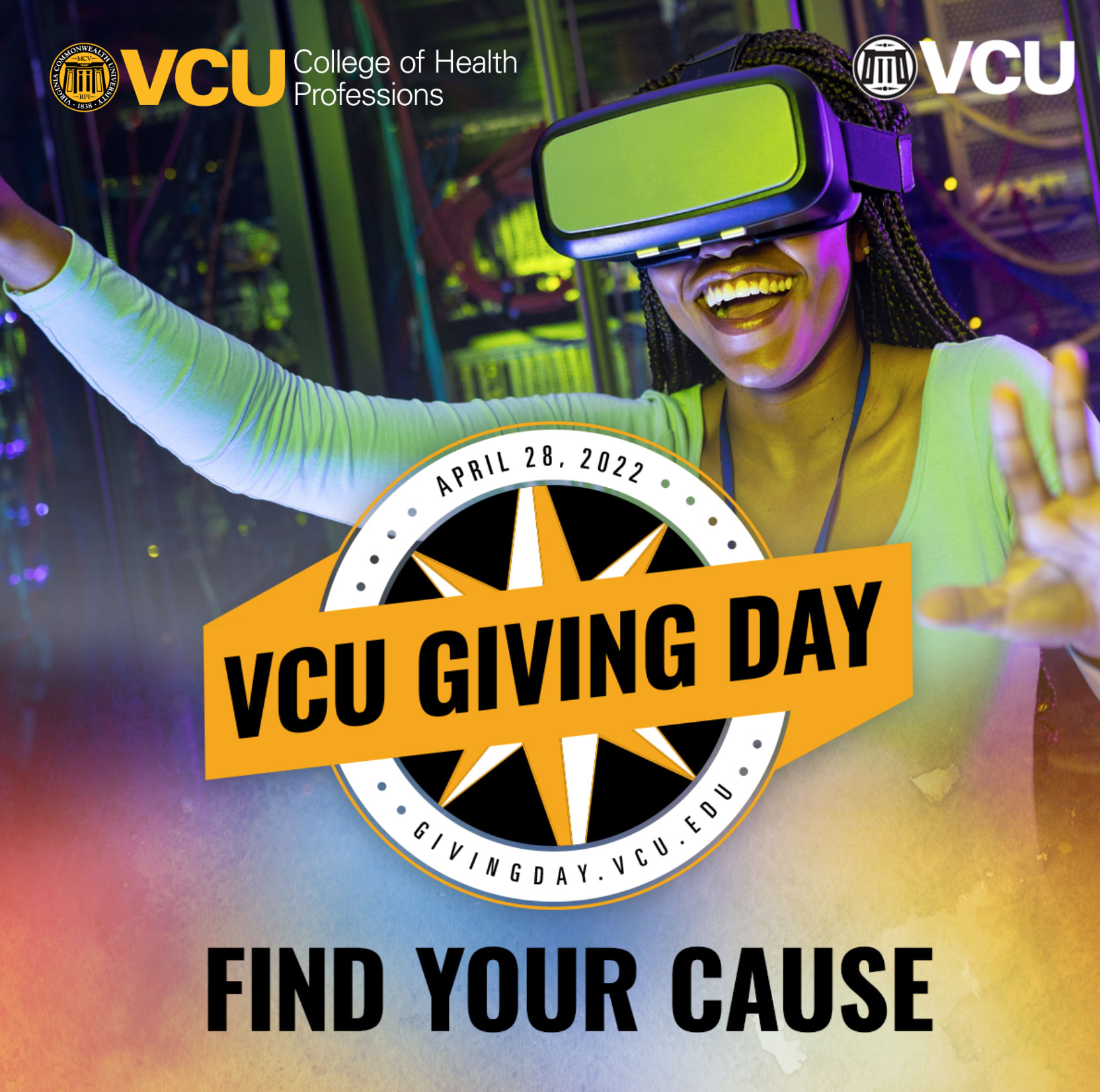 VCU Giving Day Find your Cause givingday.vcu.edu