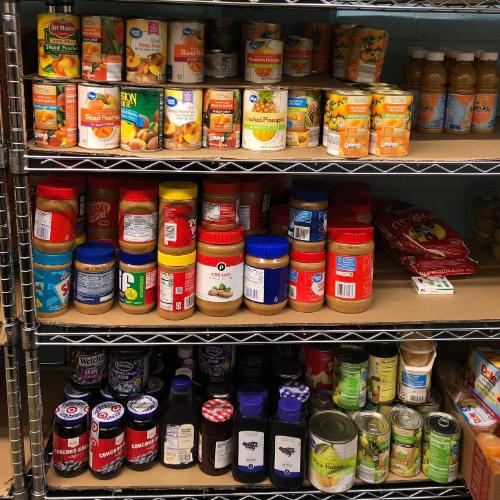 Assorted shelf stabled pantry goods
