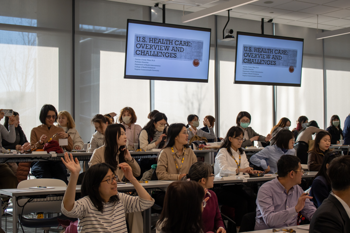 KMU students sitting in classroom