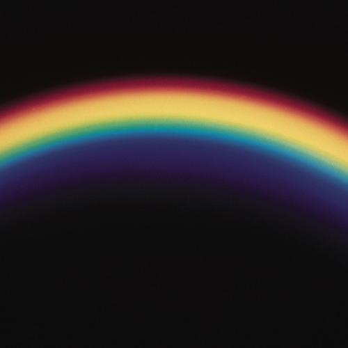Rainbow on black background