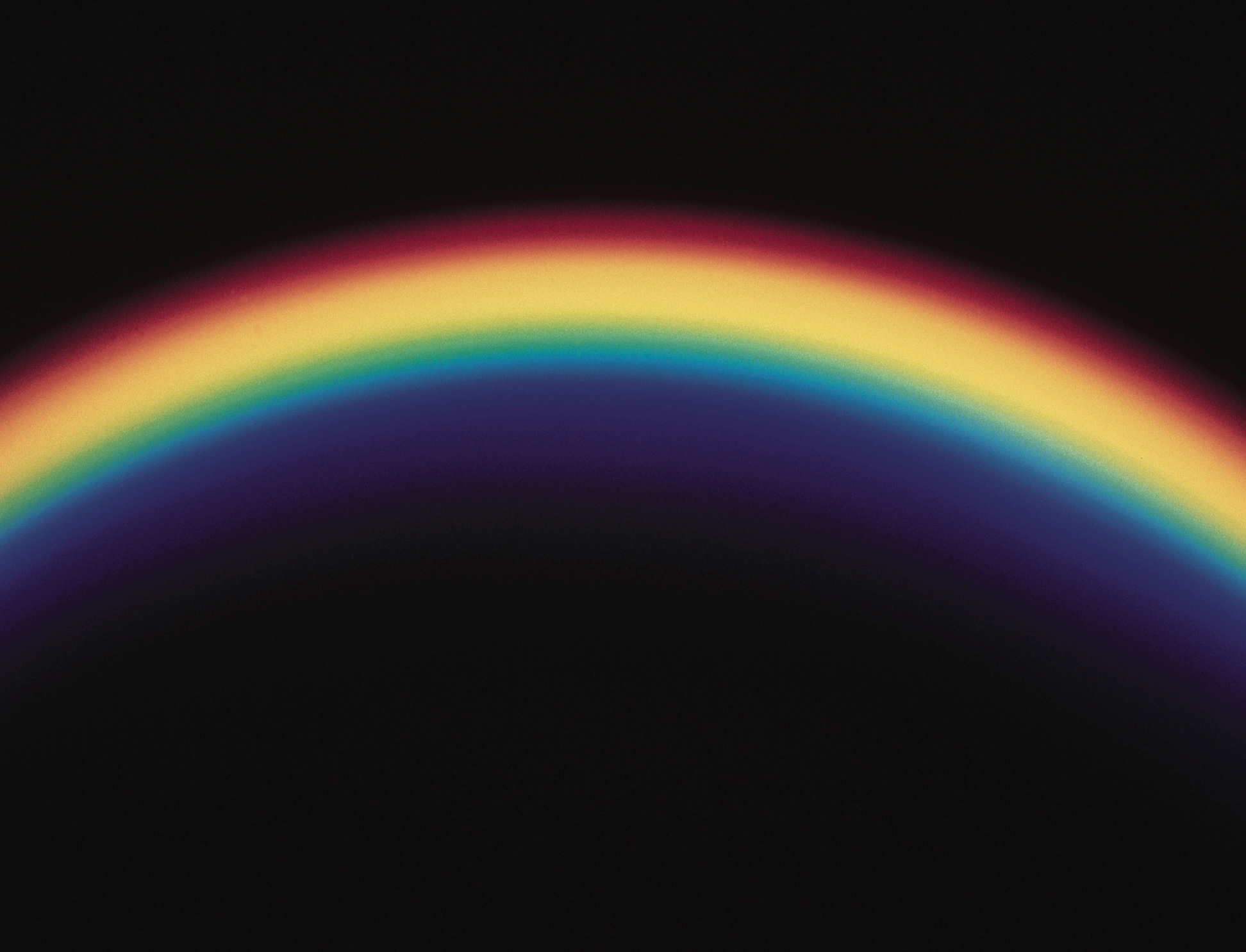 Rainbow on black background