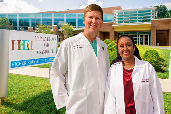 Department of Nurse Anesthesia’s first distance-learning cohort at the Southwest Virginia Higher Education Center