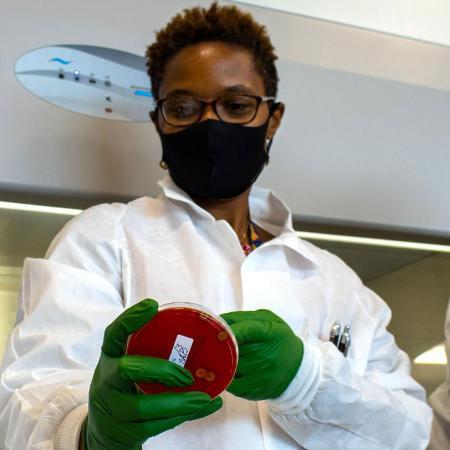 Jenica L. Harrison, Ph.D is testing the effectiveness of antimicrobial wipes in the health care setting as well as in the educational laboratory environment