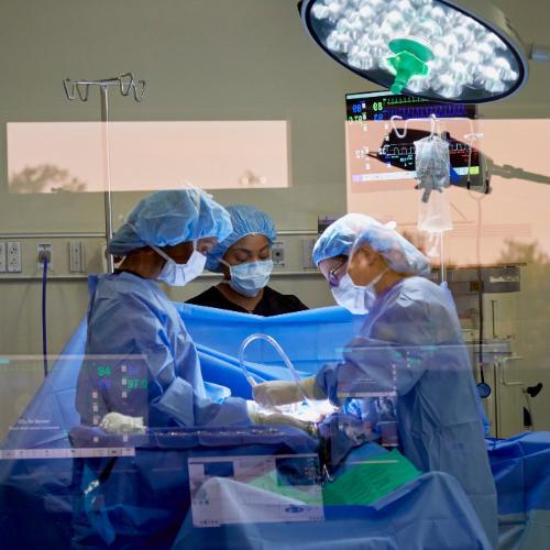 NRSA Students in simulation room