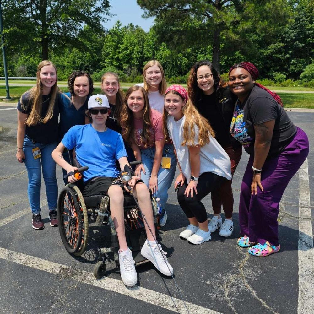 Cameran Pickett with VCU OT Students