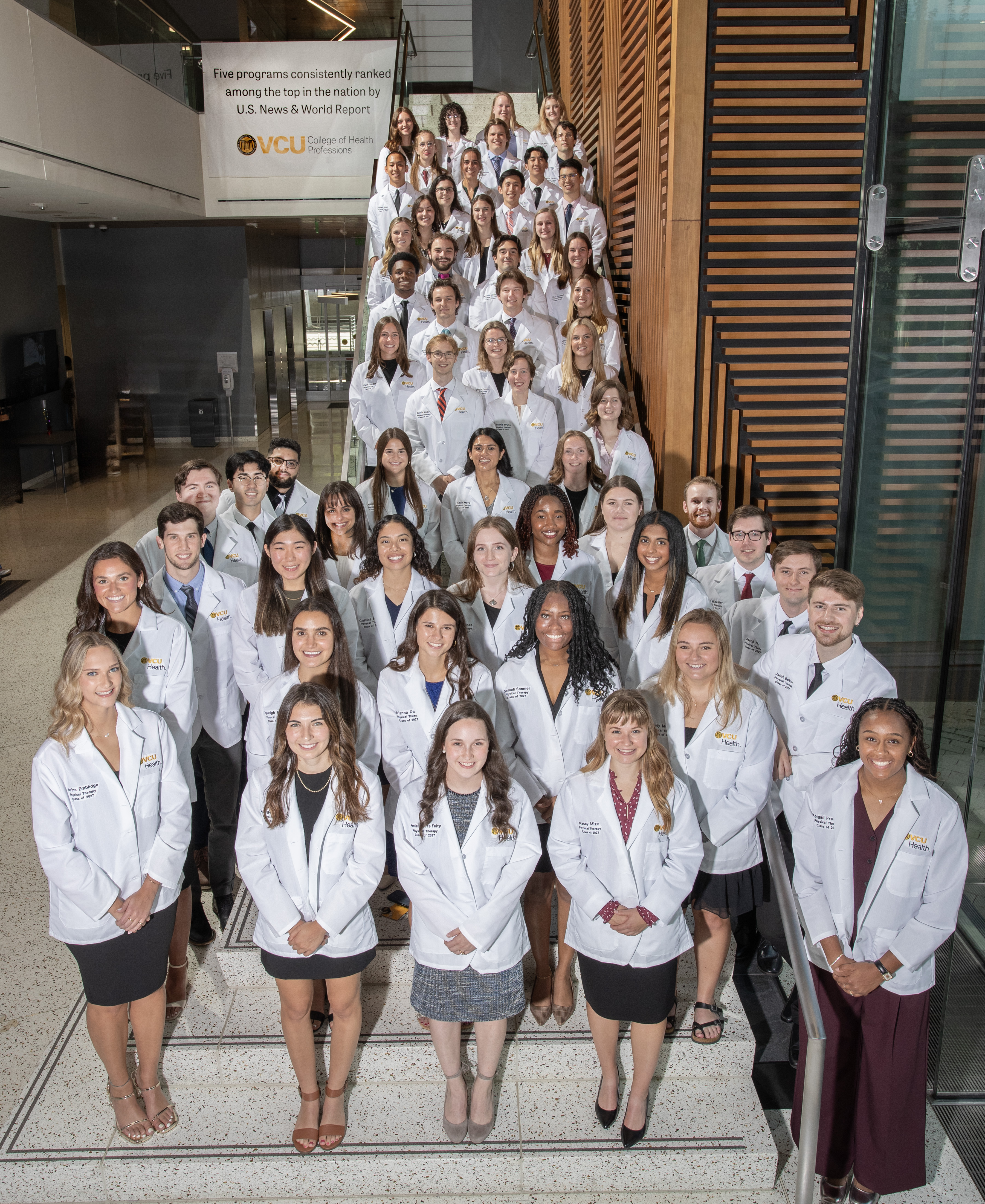 Physical Therapy class of 2027 white coats