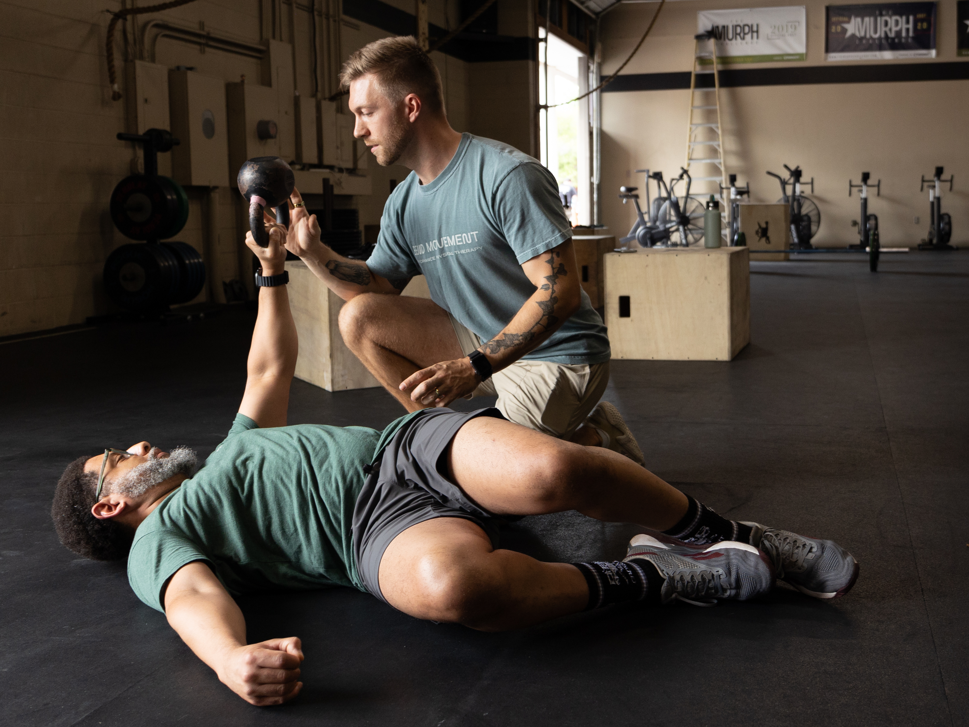 Ben Klingelhofer, DPT with patient