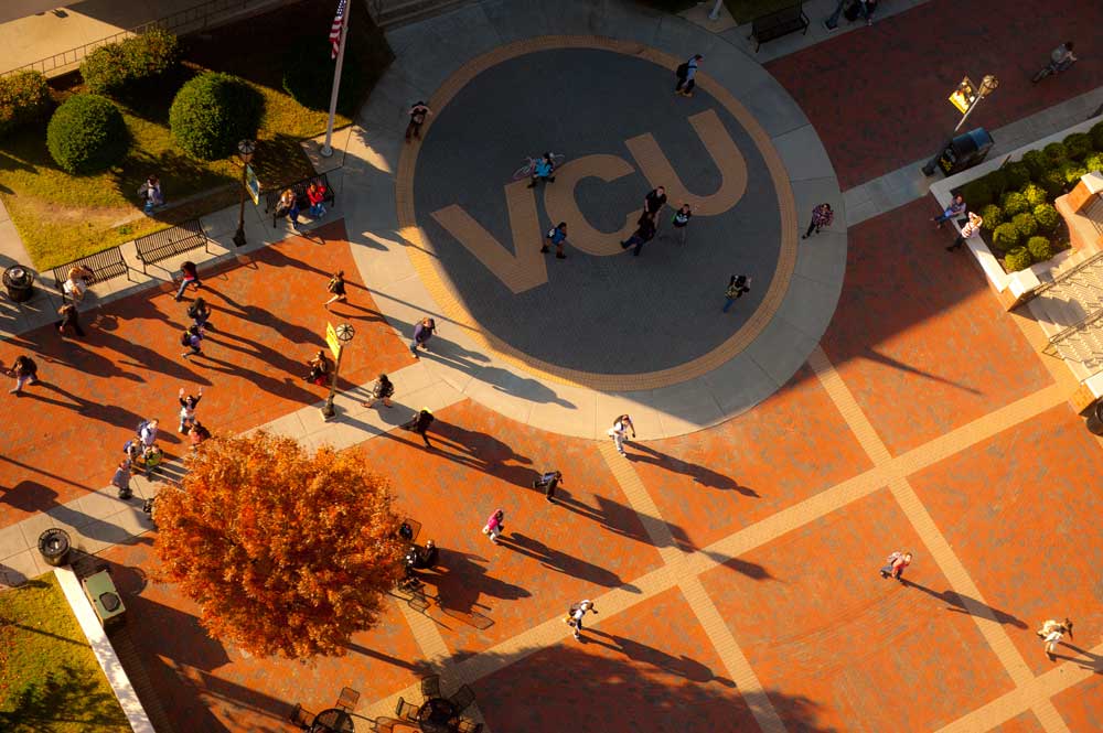 Arial photo of Monroe Park